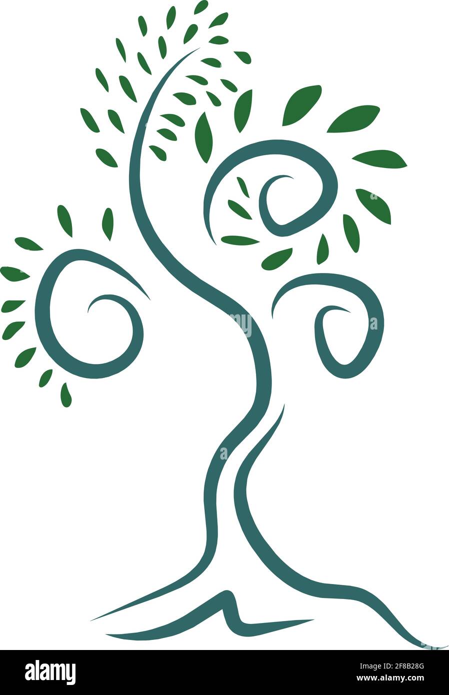 Tree symbol vector doodle tree illustration Stock Vector Image & Art ...