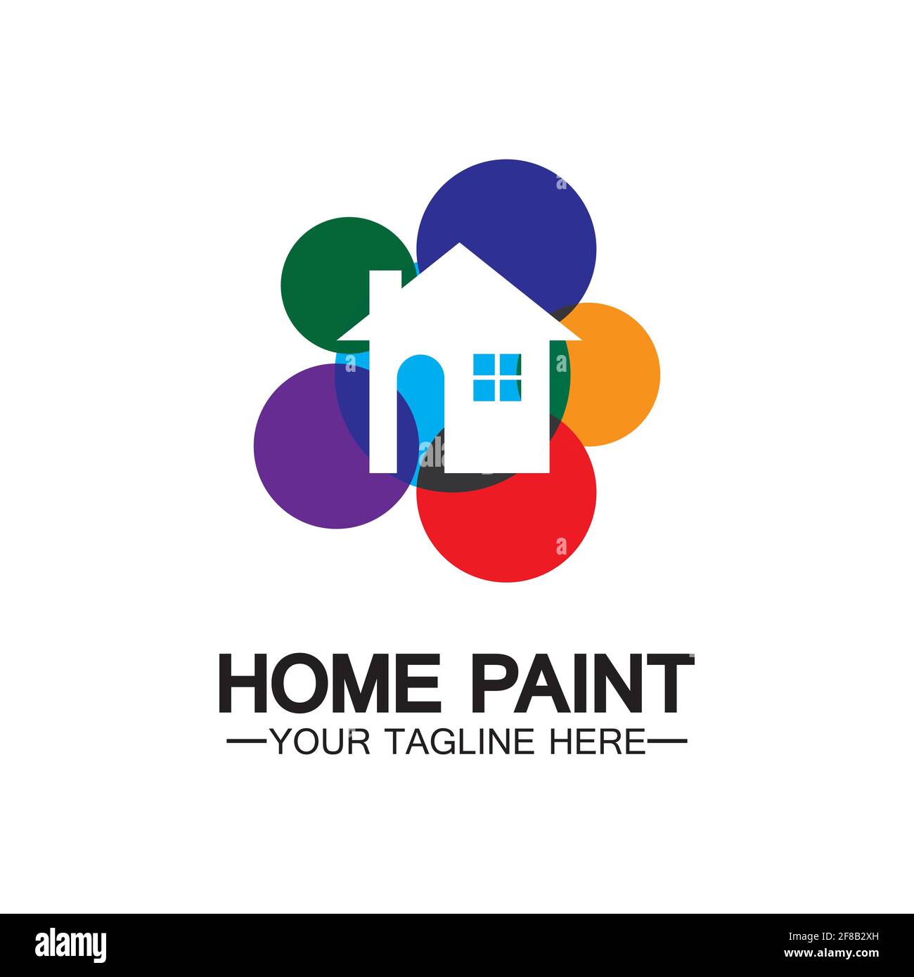 Home Painting Vector Logo Design.Home House Painting Service ...