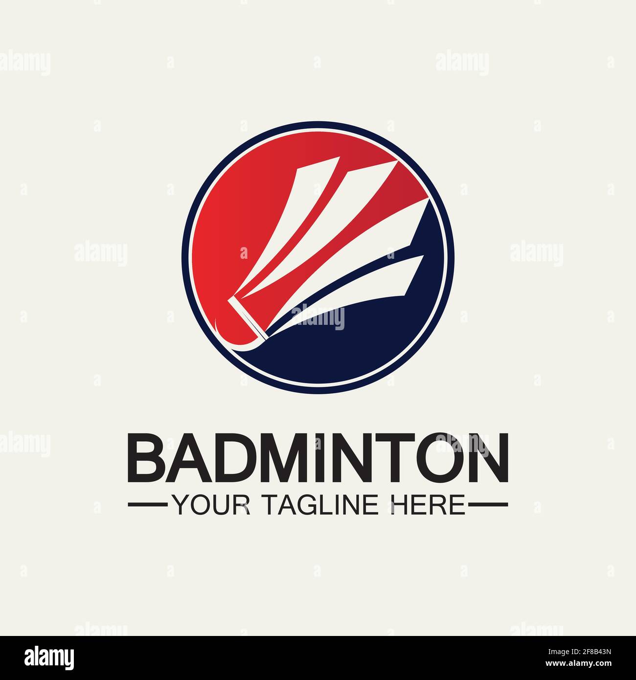 Badminton Logo vector icon illustration design template.Badminton  Shuttlecock icon logo.Badminton sport logo template vector. Sport club logo  concept Stock Vector Image & Art - Alamy