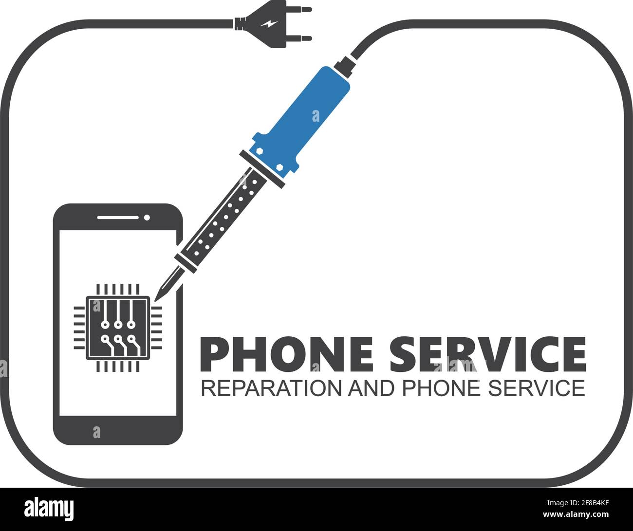 phone service and repair icon vector illustration design template Stock