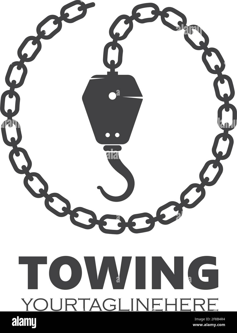 Vintage truck towing Stock Vector Images Alamy