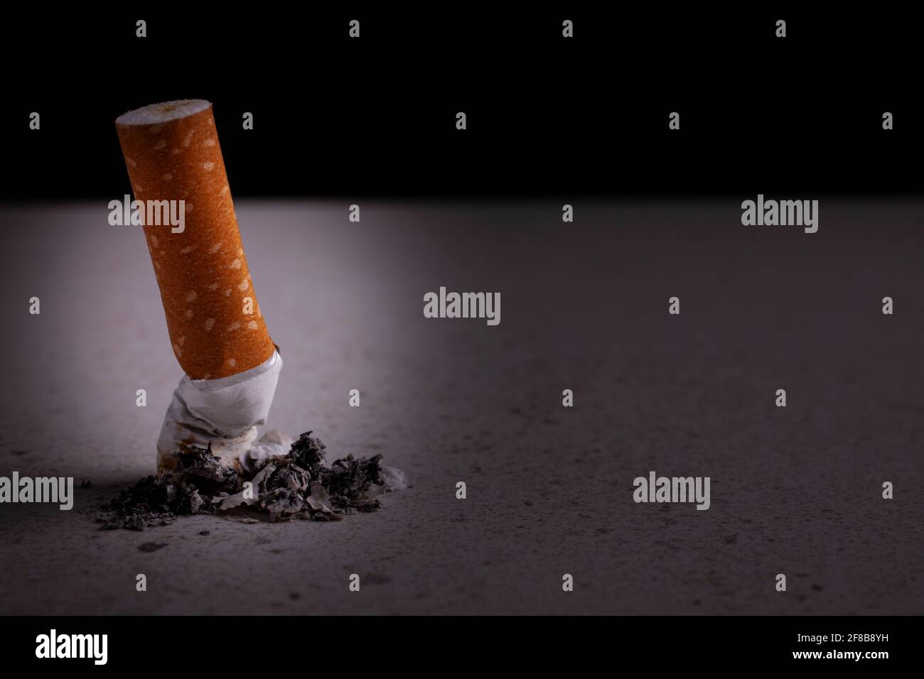 Close-up Of A Cigarette - World No Tobacco Day Stock Photo