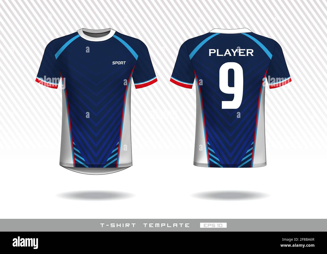 sports t shirt template. uniform design. team wear design. prints ...