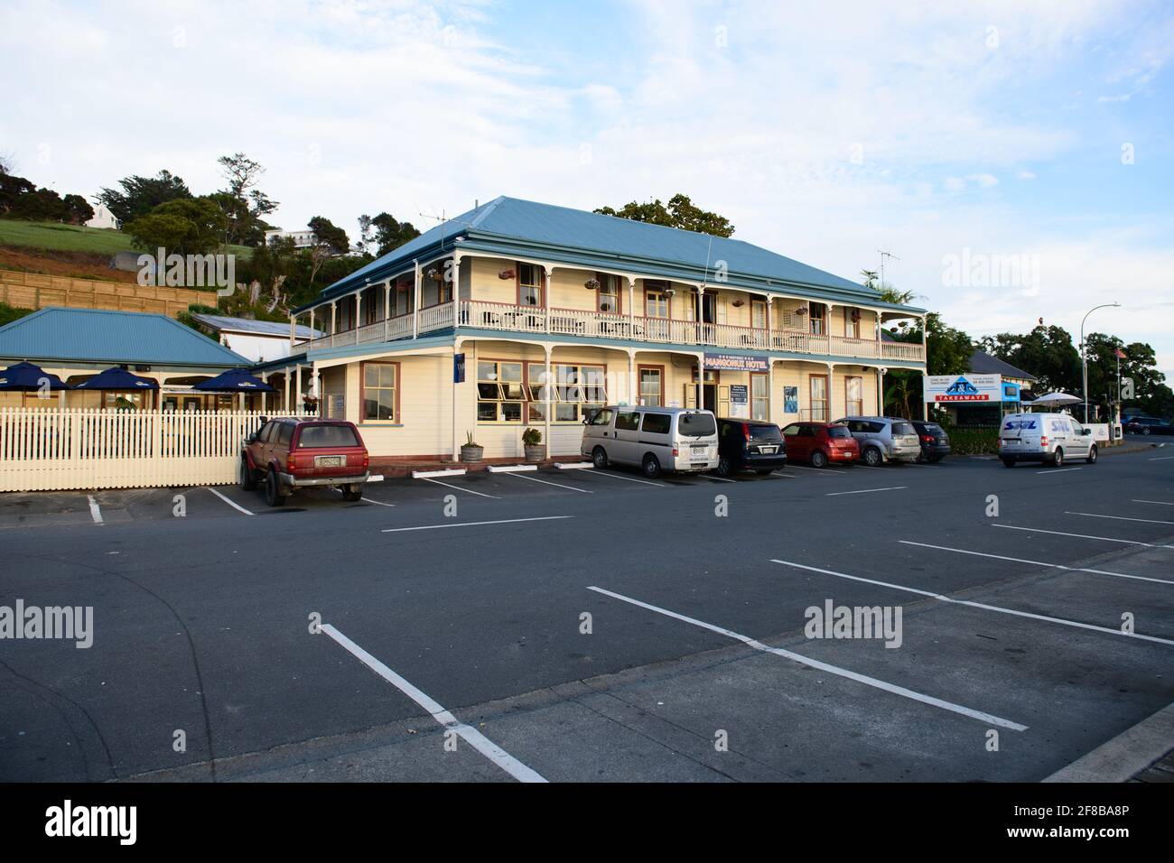 Mangonui Hotel, Northland, New Zealand Stock Photo