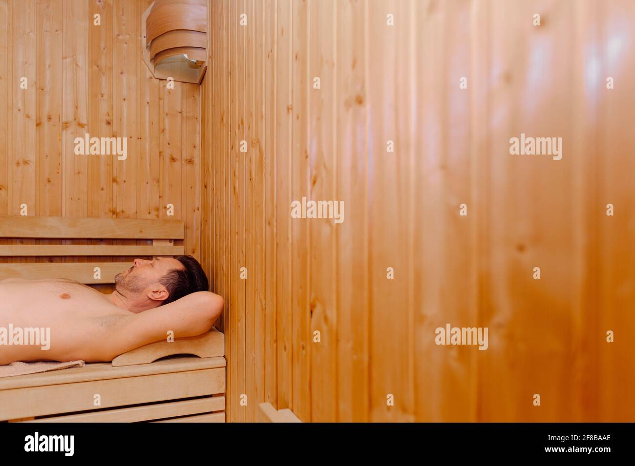 Sauna man hi-res stock photography and images - Alamy