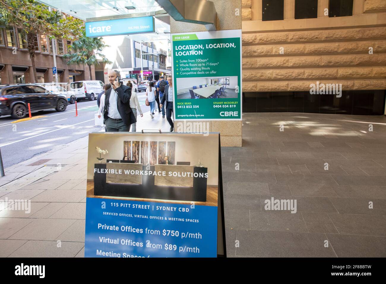 Sydney city centre and flexible and virtual office space to rent or lease,Sydney,Australia Stock Photo