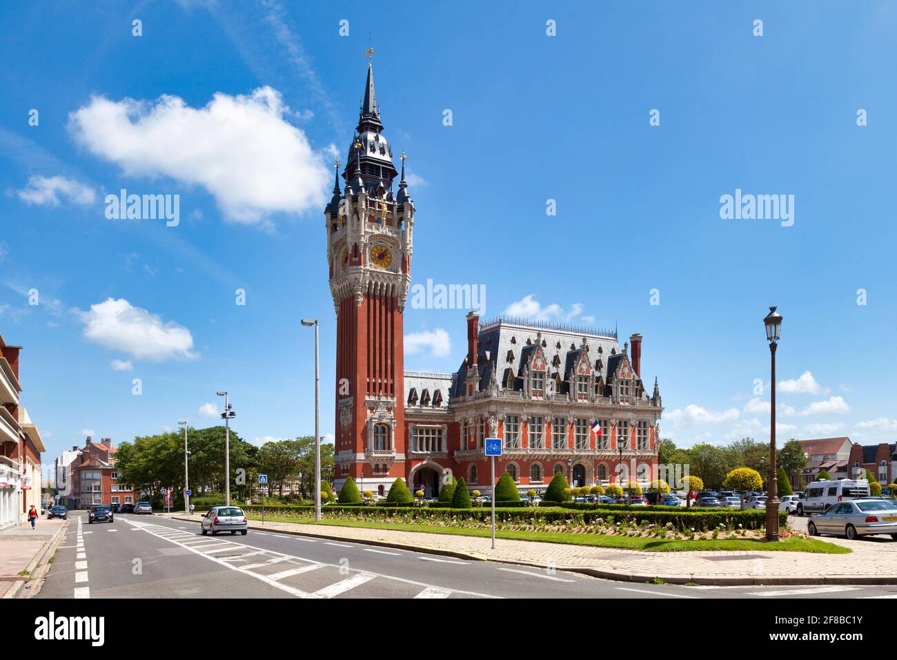 Calais, France - June 22 2020: The town hall is a building designed by the architect Louis Debrouwer, built from 1911 to 1923. Stock Photo