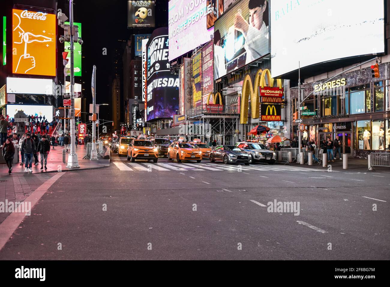 Times Square, Lifestyle at Night, New York, USA Stock Photo - Alamy