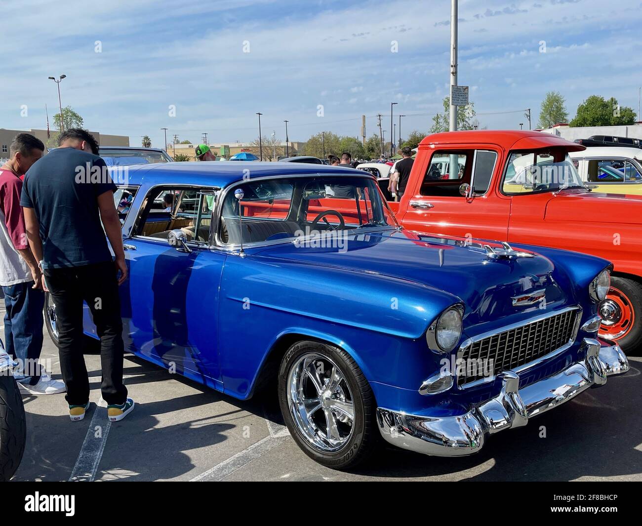 FRESNO, UNITED STATES Apr 03, 2021 A photo of vintage classic cars