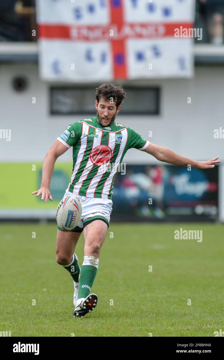 Sale, England 11th April 2021 Stefan Ratchford (1) of Warrington