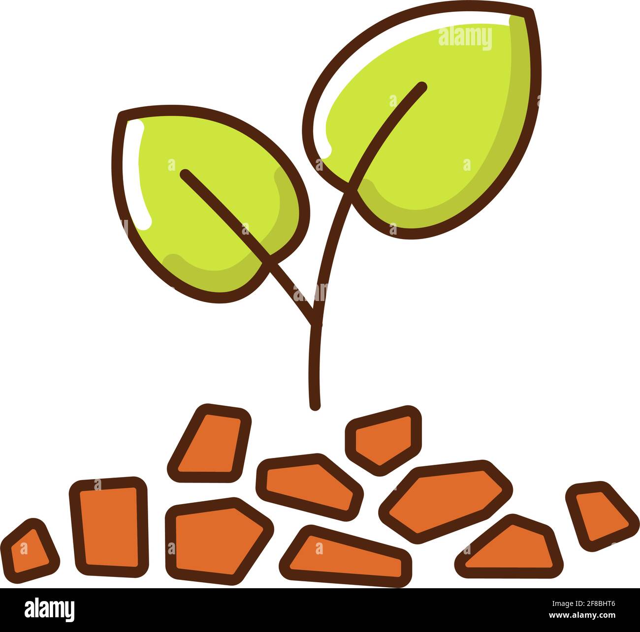 Mulch RGB color icon Stock Vector Image & Art Alamy