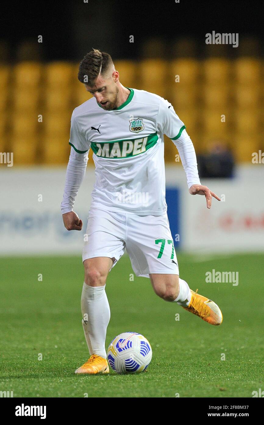 Giorgios Kyriakopoulos player of Sassuolo, during the match of the Italian football league Serie A between Benevento vs Sassuolo final result 0-1, mat Stock Photo
