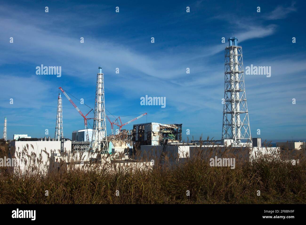 Fukushima. 13th Apr, 2021. File photo taken on Nov. 12, 2011 shows the exterior of Fukushima Daiichi nuclear plant in Fukushima Prefecture, Japan. TO GO WITH XINHUA HEADLINES OF April 13, 2021 Credit: Xinhua/Alamy Live News Stock Photo