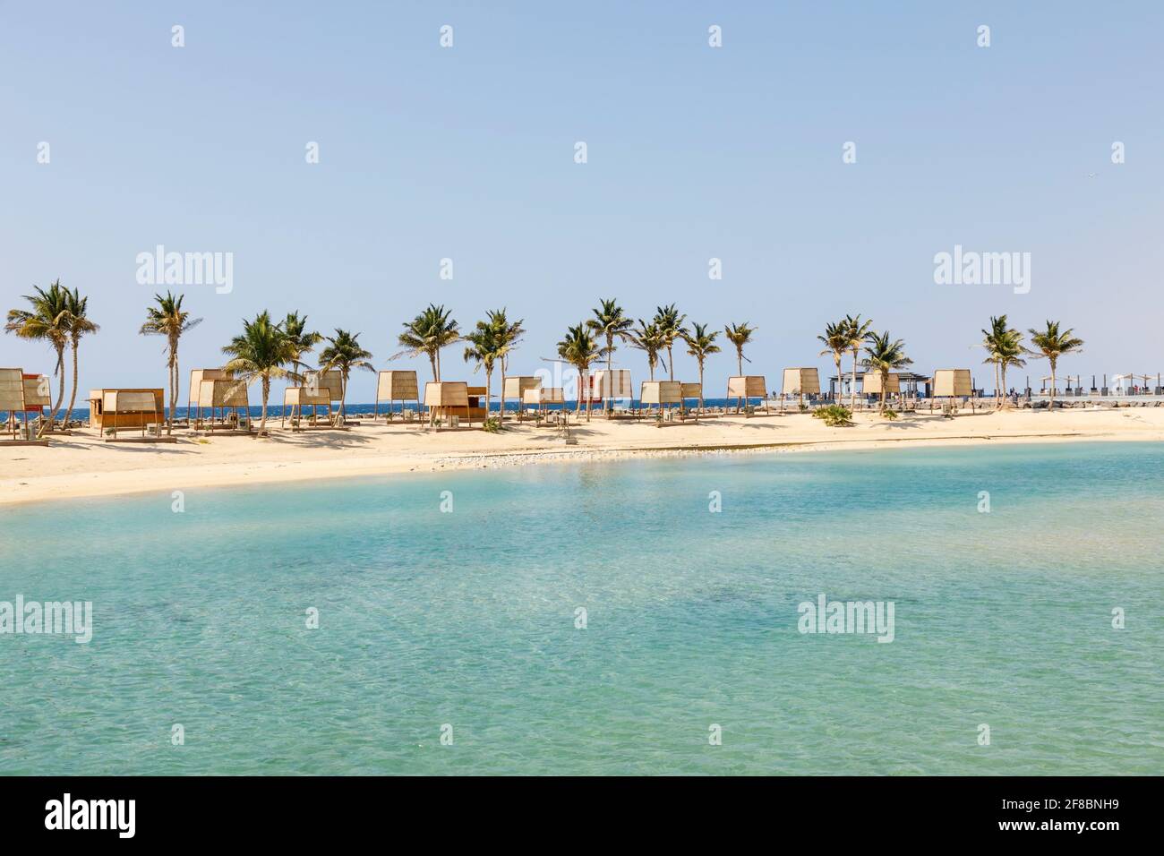 Beach on the Corniche in Jeddah, Saudi Arabia Stock Photo