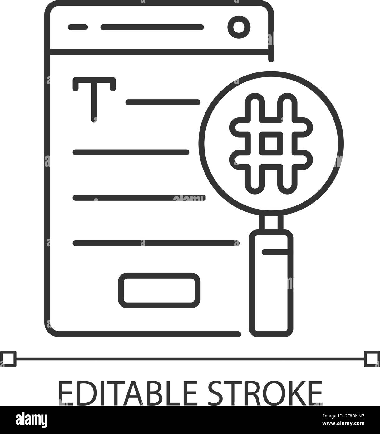SEO copywriting linear icon Stock Vector Image & Art - Alamy