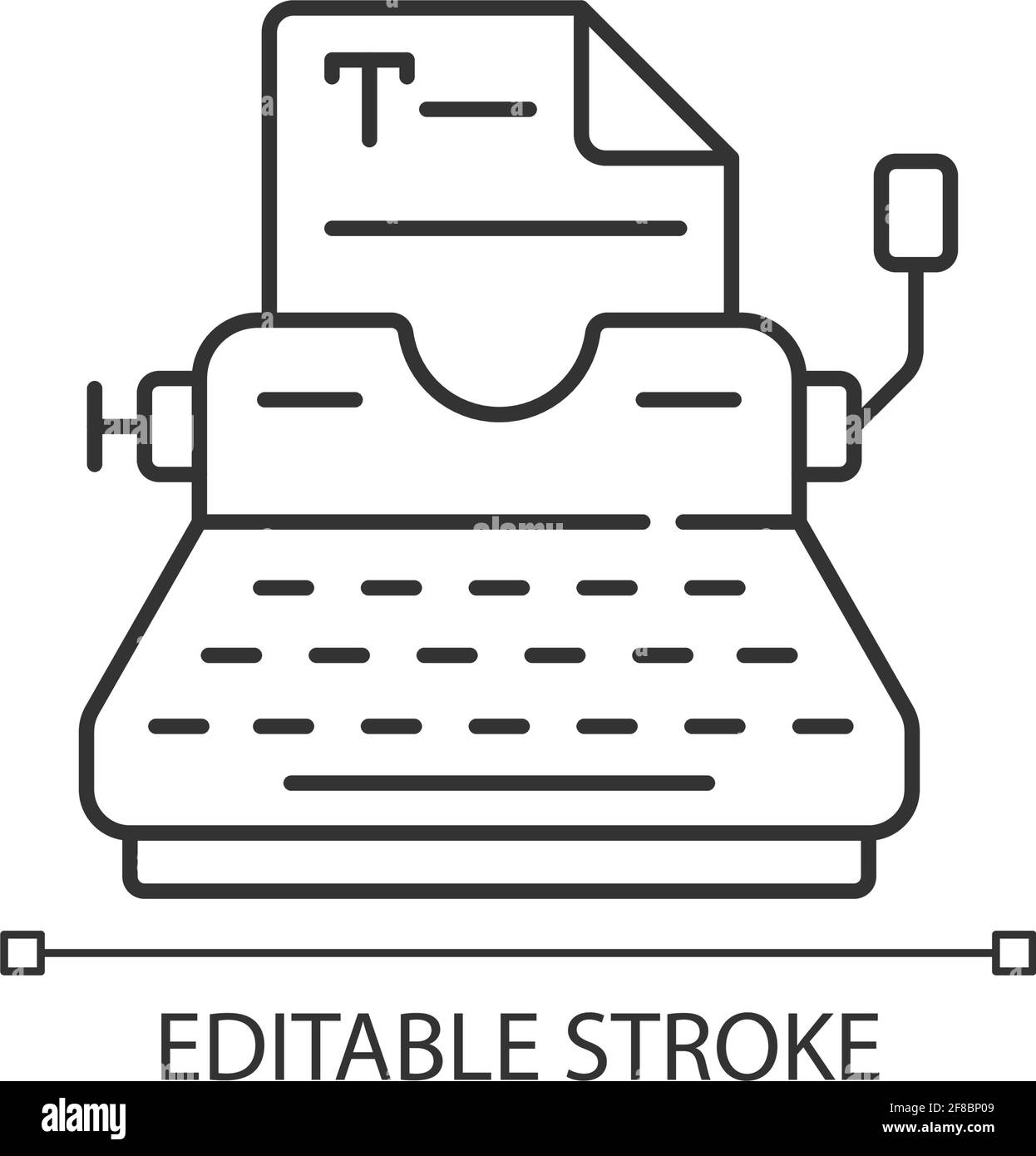 Typewriter vector art Black and White Stock Photos & Images - Alamy