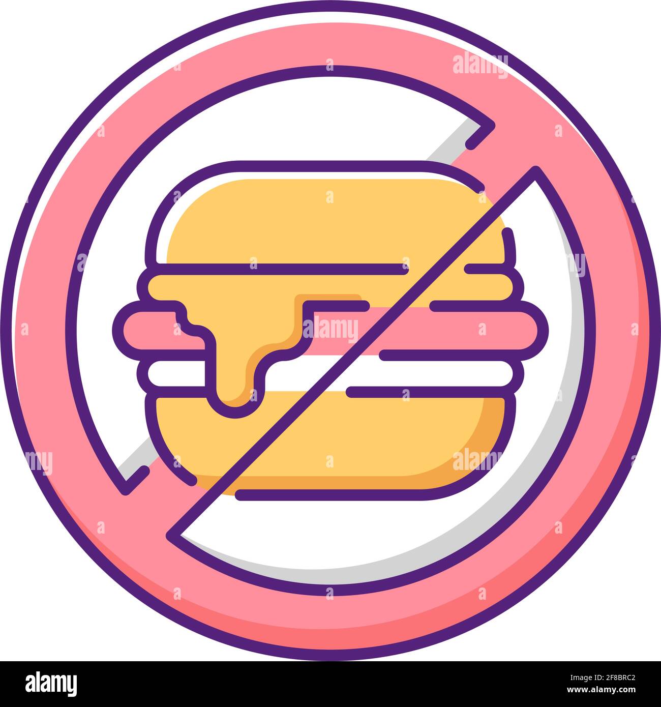 No junk food RGB color icon Stock Vector Image & Art - Alamy