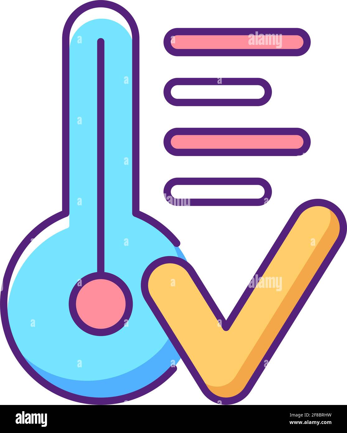 Comfortable room temperature RGB color icon Stock Vector Image & Art Alamy