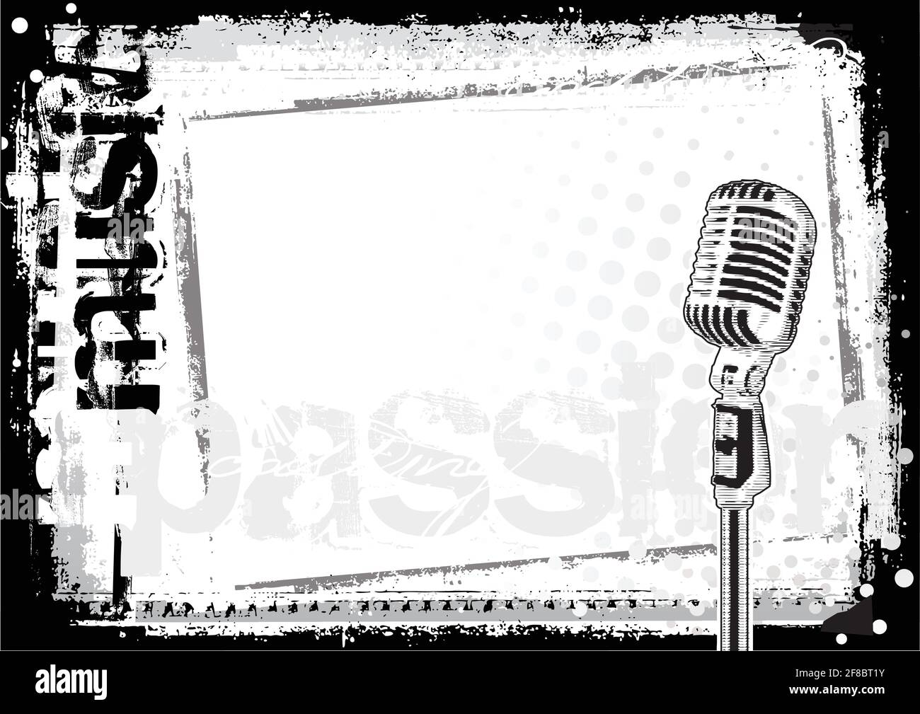 microphone poster background Stock Vector Image & Art Alamy