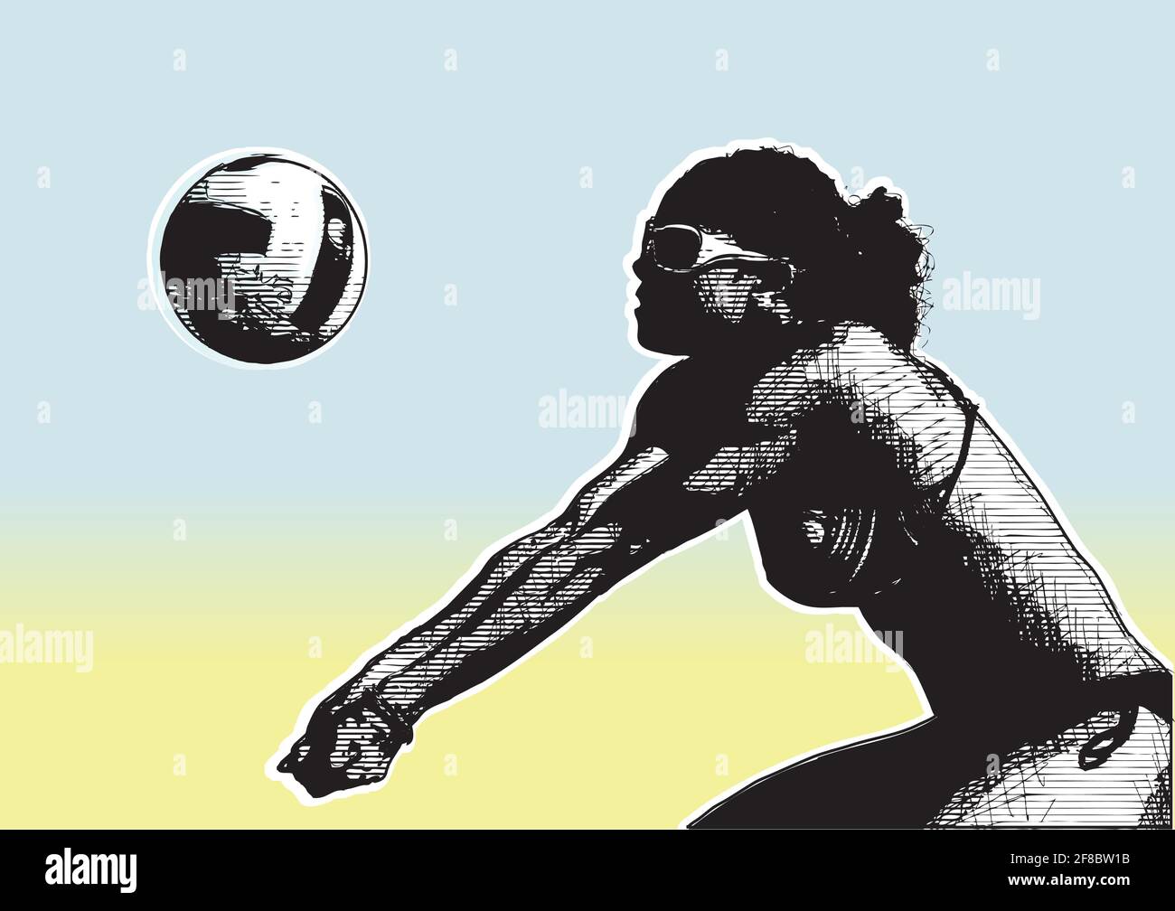 volleyball poster background Stock Vector Image & Art Alamy