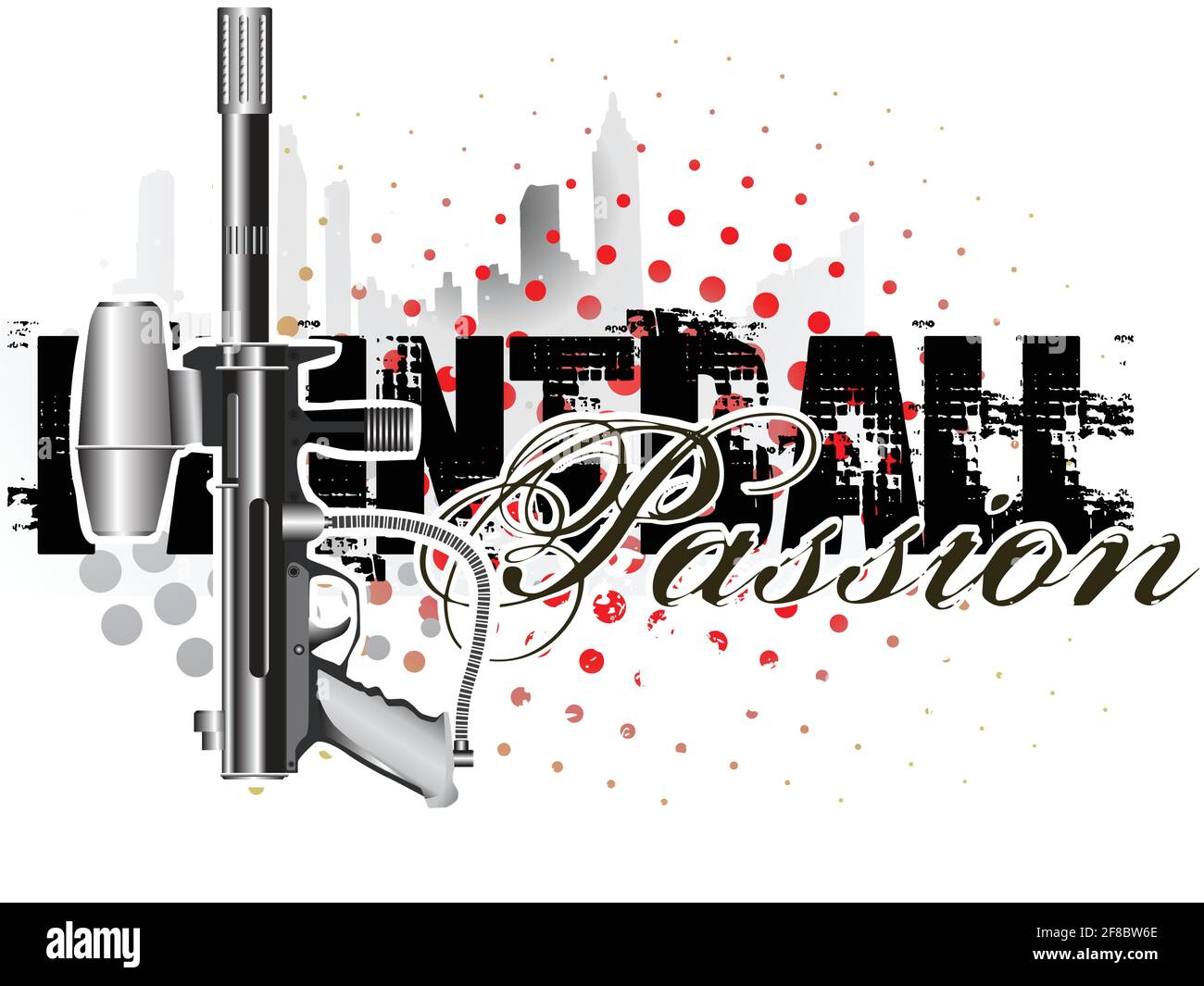 Paintball Poster Background Stock Vector Image Art Alamy