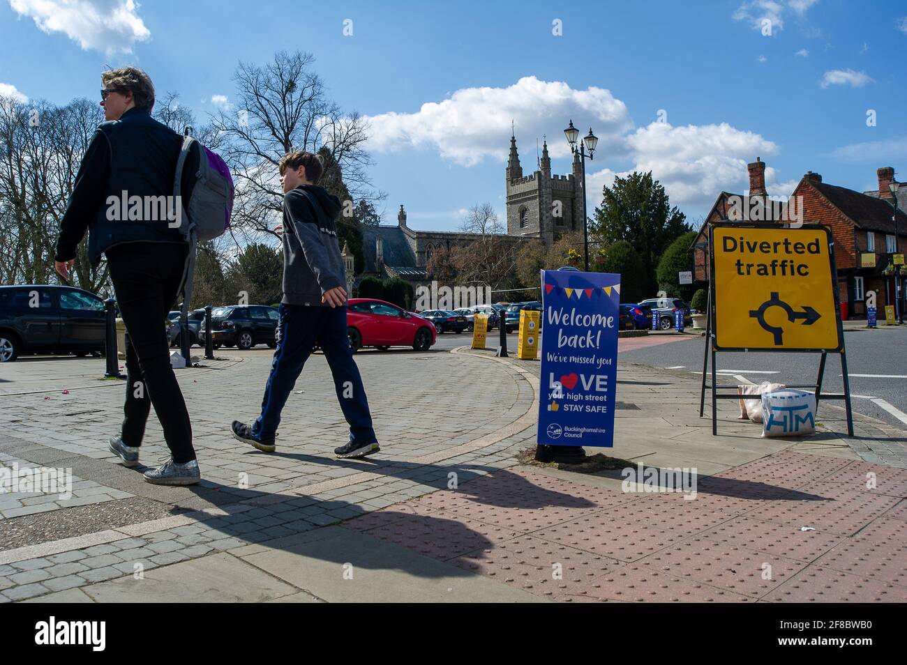 Beaconsifield, Buckinghamshire, UK. 13th April, 2021. Beaconsfield was