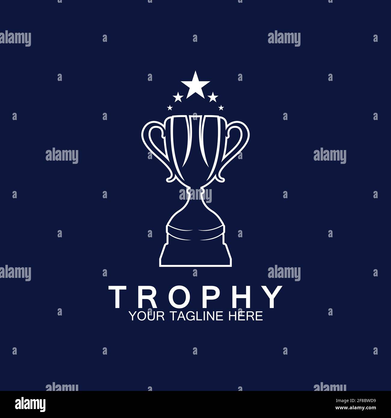 Trophy vector logo icon.champions trophy logo icon for winner award ...
