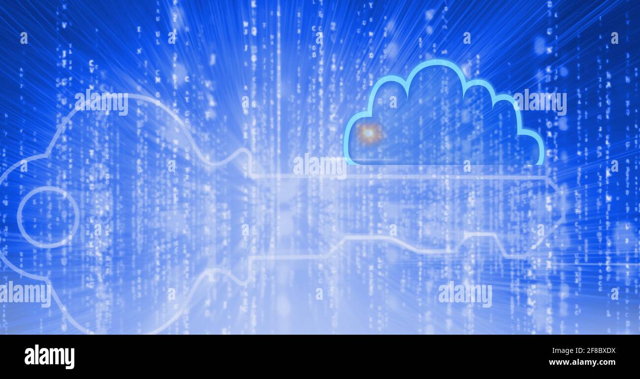 Digital security key animation over hi-res stock photography and images ...