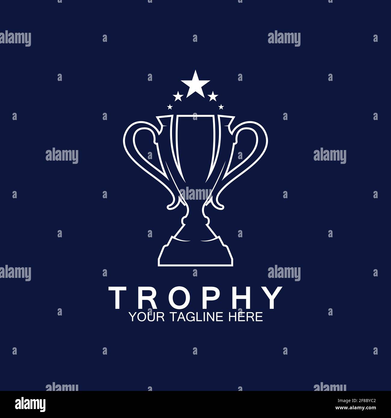 Trophy Vector Logo Icon Champions Trophy Logo Icon For Winner Award Logo Template Stock Vector Image Art Alamy