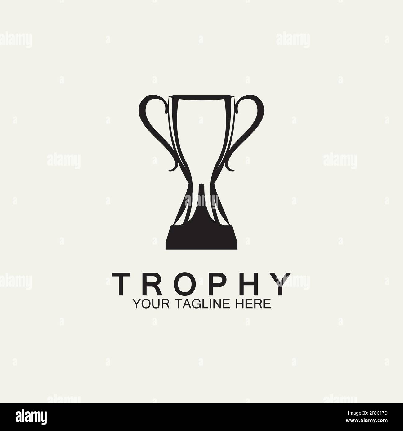 Trophy vector logo icon.champions trophy logo icon for winner award ...