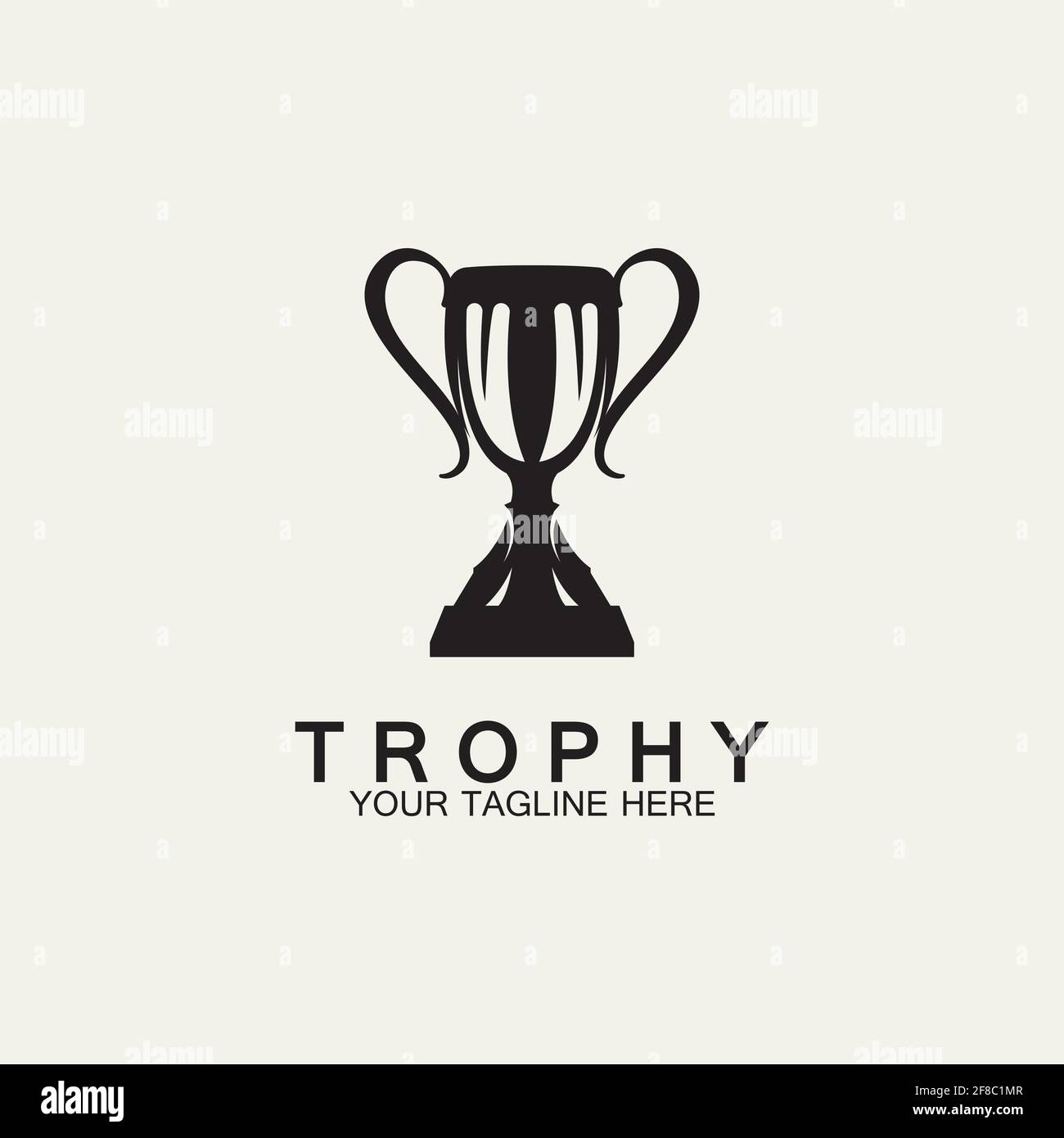 Trophy Logo Design, Award Winner Championship Trophy Vector, Success Brand  Stock Vector Image & Art - Alamy