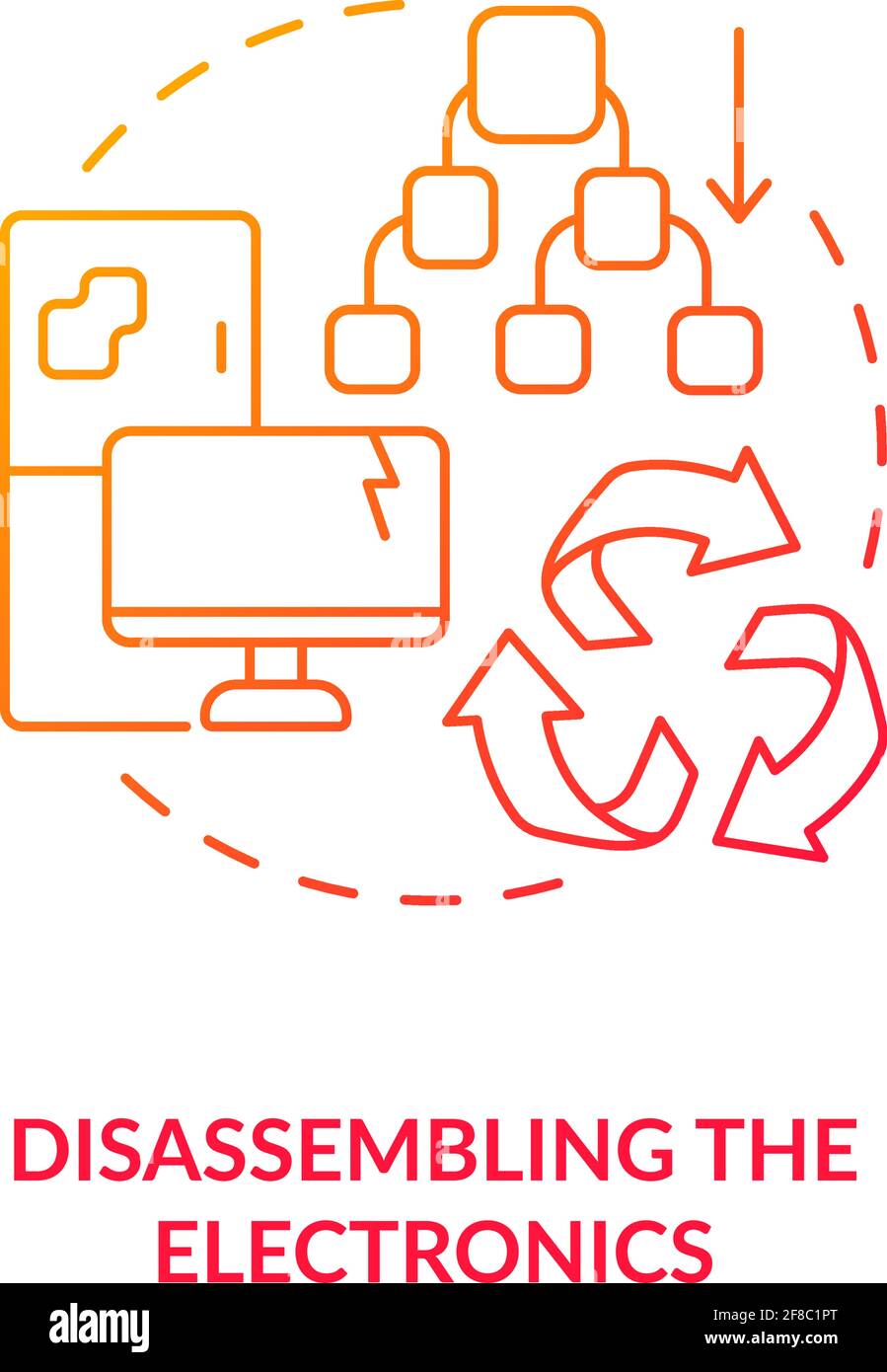 Disassembling electronics concept icon Stock Vector Image & Art - Alamy