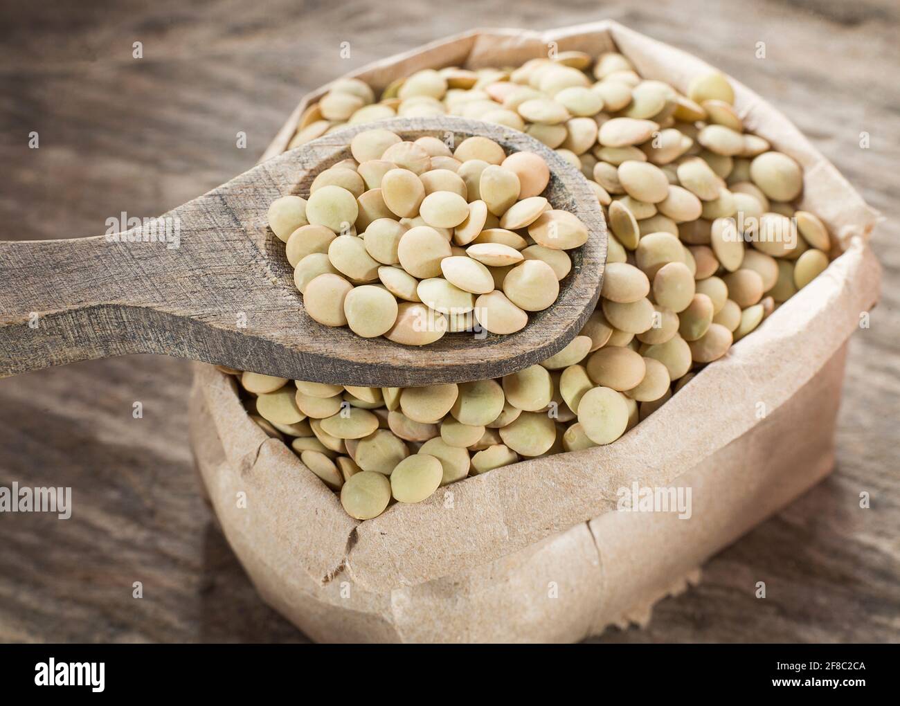 Organic raw lentils - Lens culinaris Stock Photo - Alamy