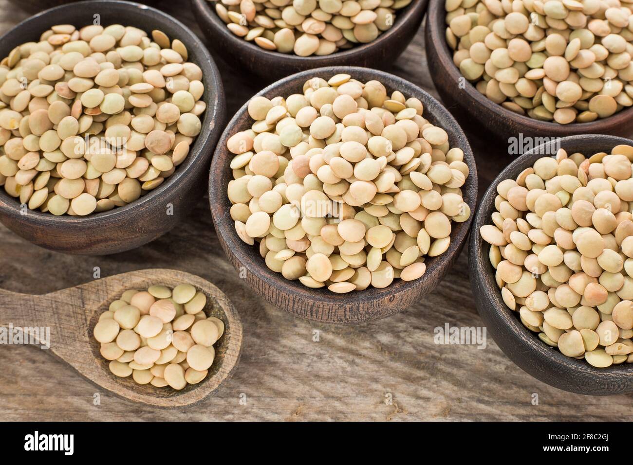 Organic raw lentils - Lens culinaris Stock Photo - Alamy