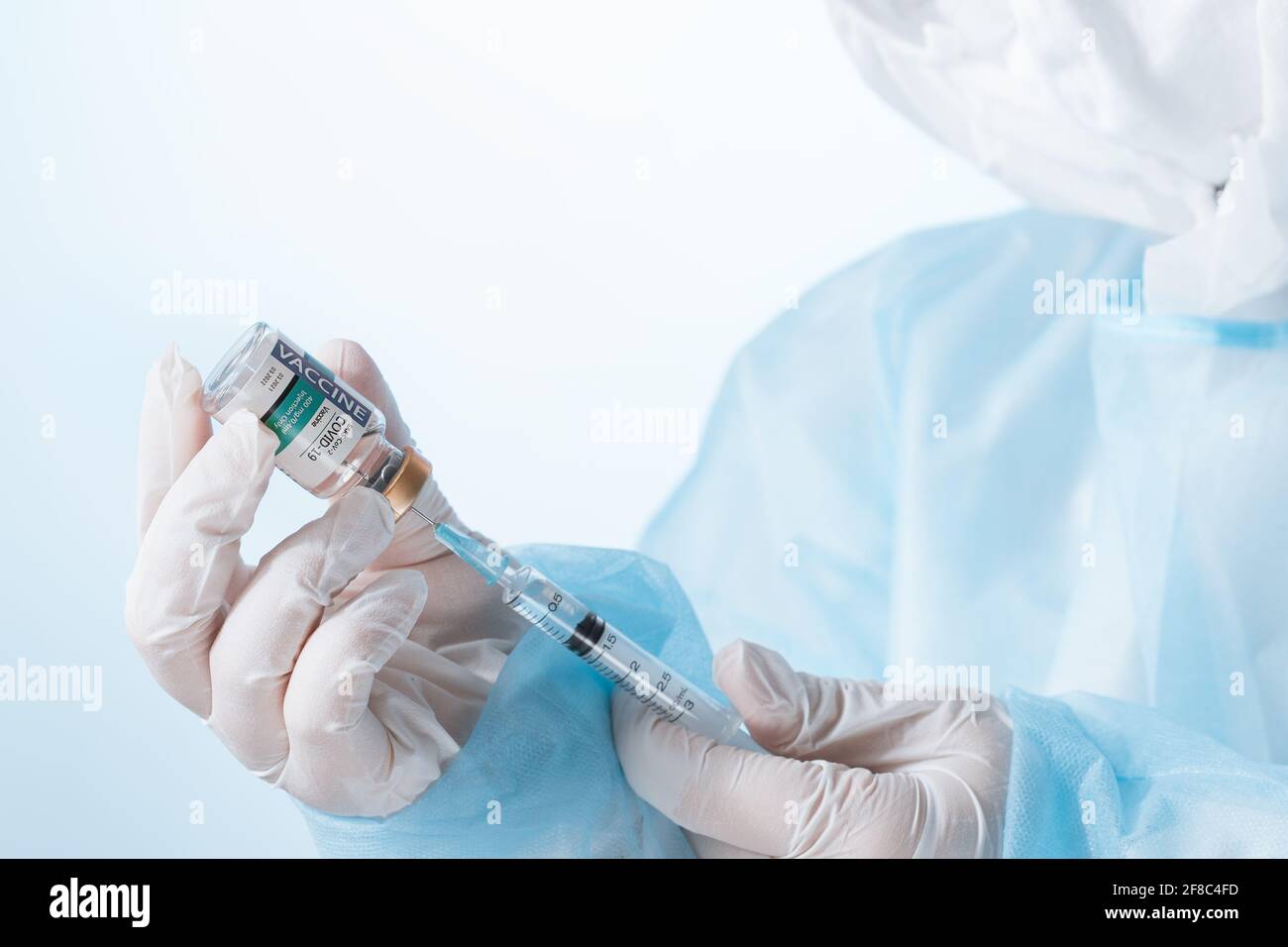 hand vaccine Stock Photo