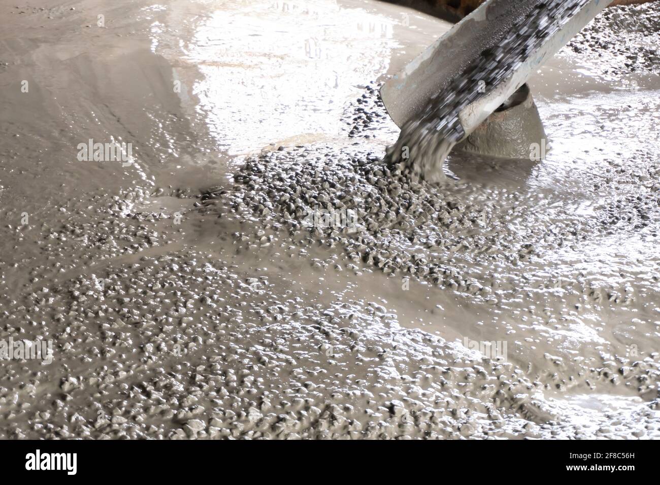 Wet Cement. ready mixed concrete for floor pouring Stock Photo - Alamy