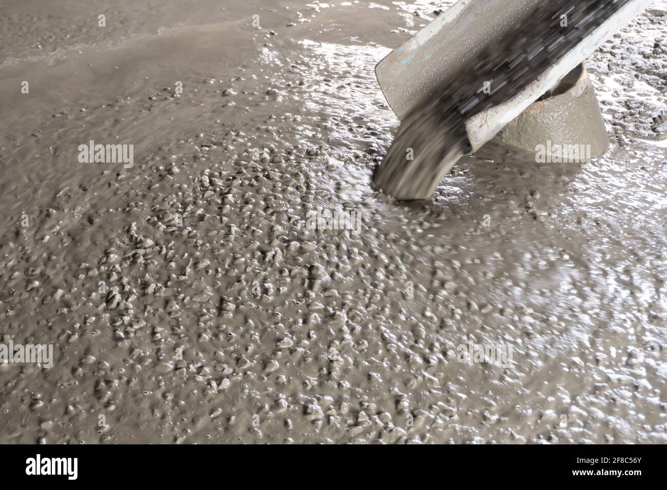 Wet Cement. ready mixed concrete for floor pouring Stock Photo - Alamy