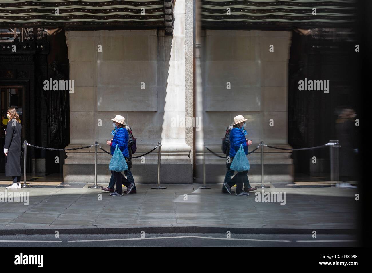 London, UK. 13 April 2021.  People shopping in Oxford Street following the UK government’s coronavirus roadmap out of lockdown which allowed non-essential shops to reopen the previous day.  Credit: Stephen Chung / Alamy Live News Stock Photo