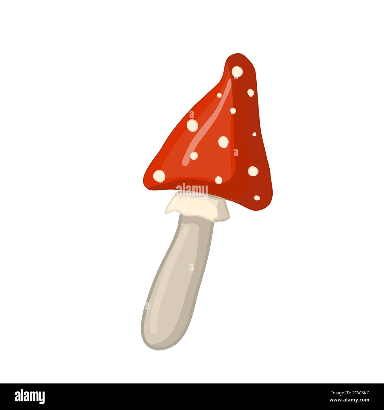 Mushroom, fly agaric for luck Vector illustration  Stock Vector