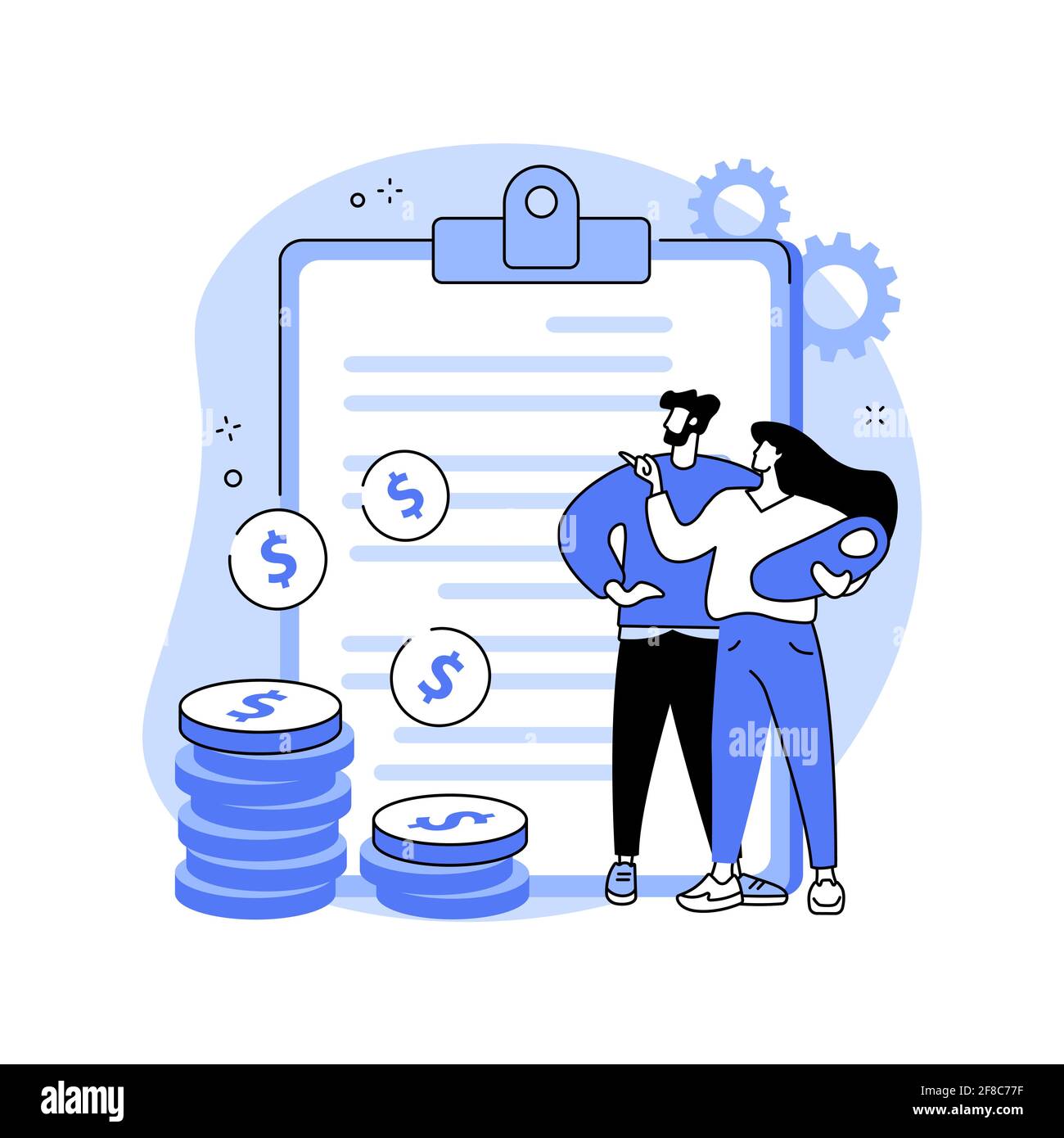 Child benefit abstract concept vector illustration. Stock Vector