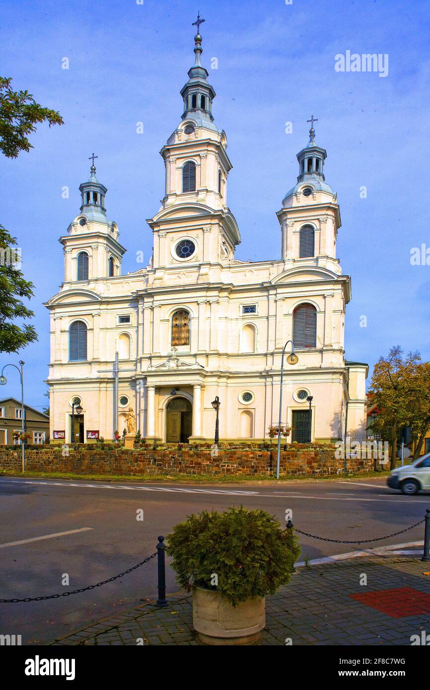 Poland, Radomsko, st. Lambert church, Lodz voivodeship. Stock Photo