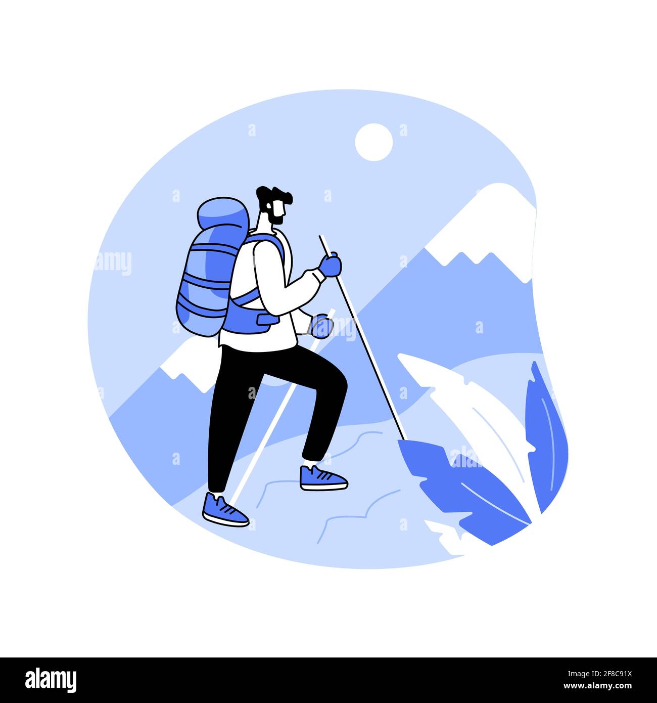 Hiking Abstract Concept Vector Illustration Stock Vector Image And Art