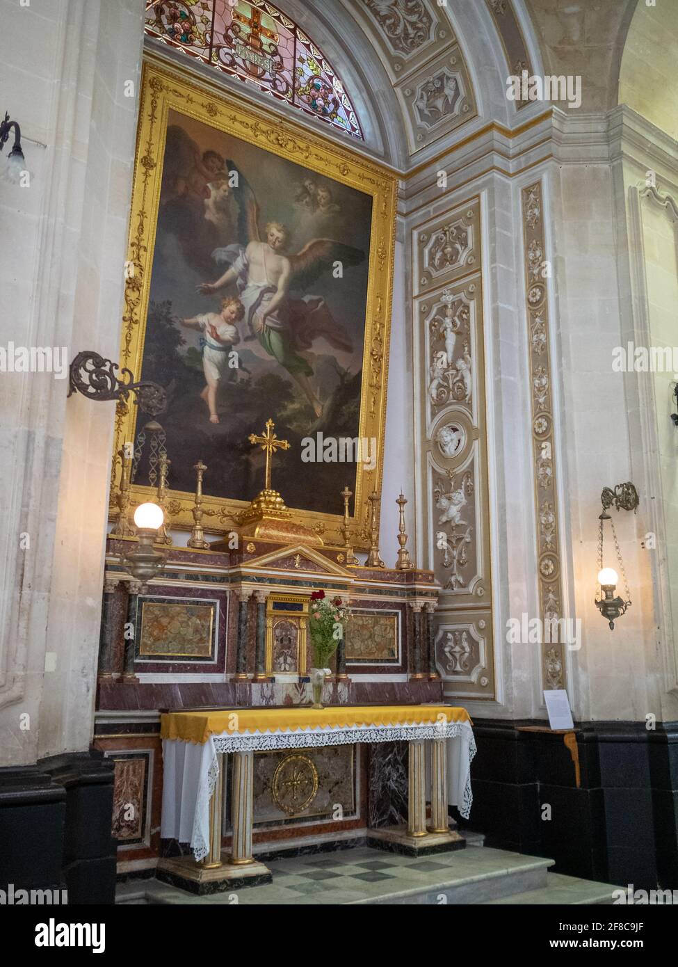 Duomo di San Giorgio interior, Ragusa Ibla Stock Photo
