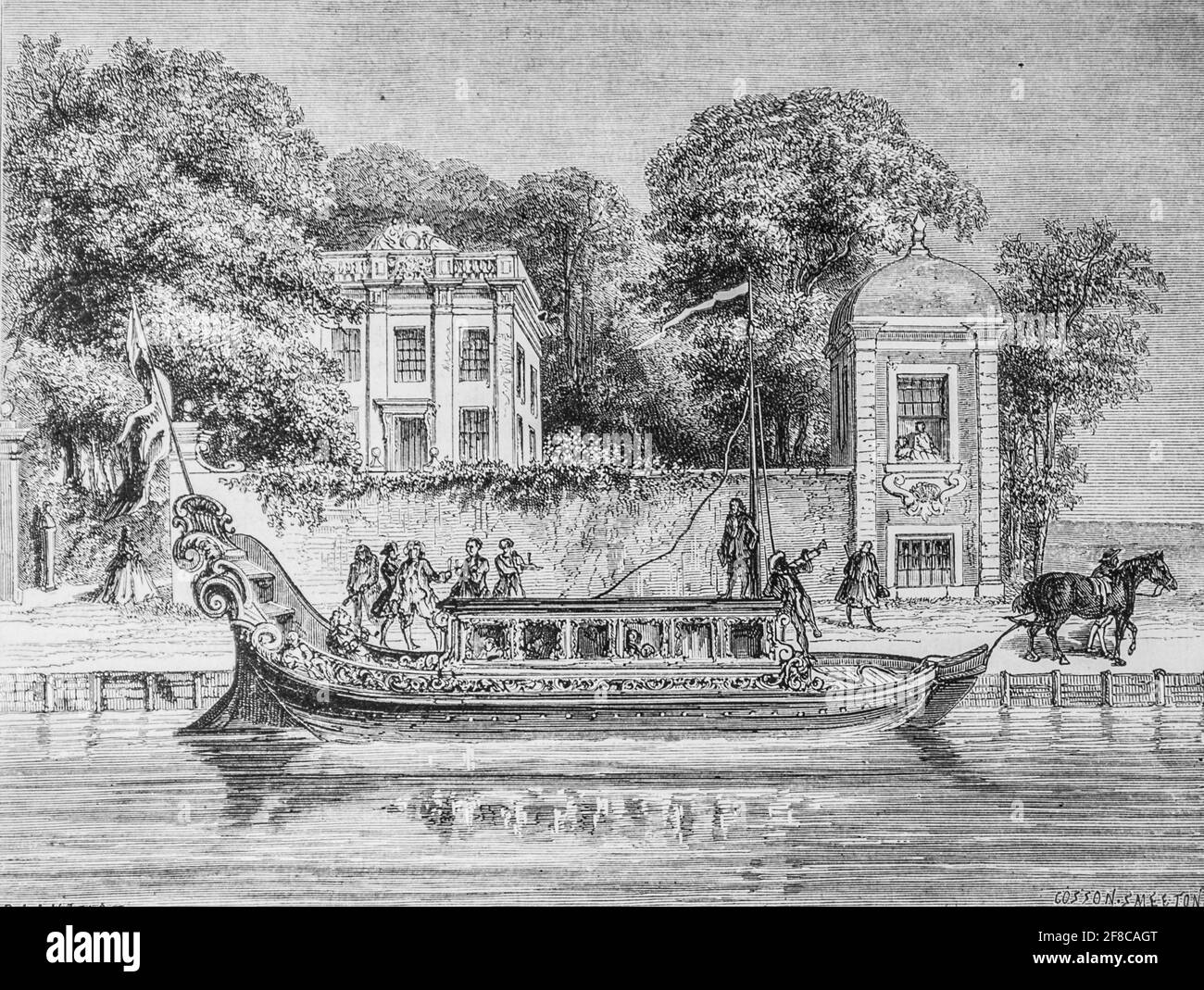 maison de plaisance hollandaise au dixhuitieme siecle ,le magazin