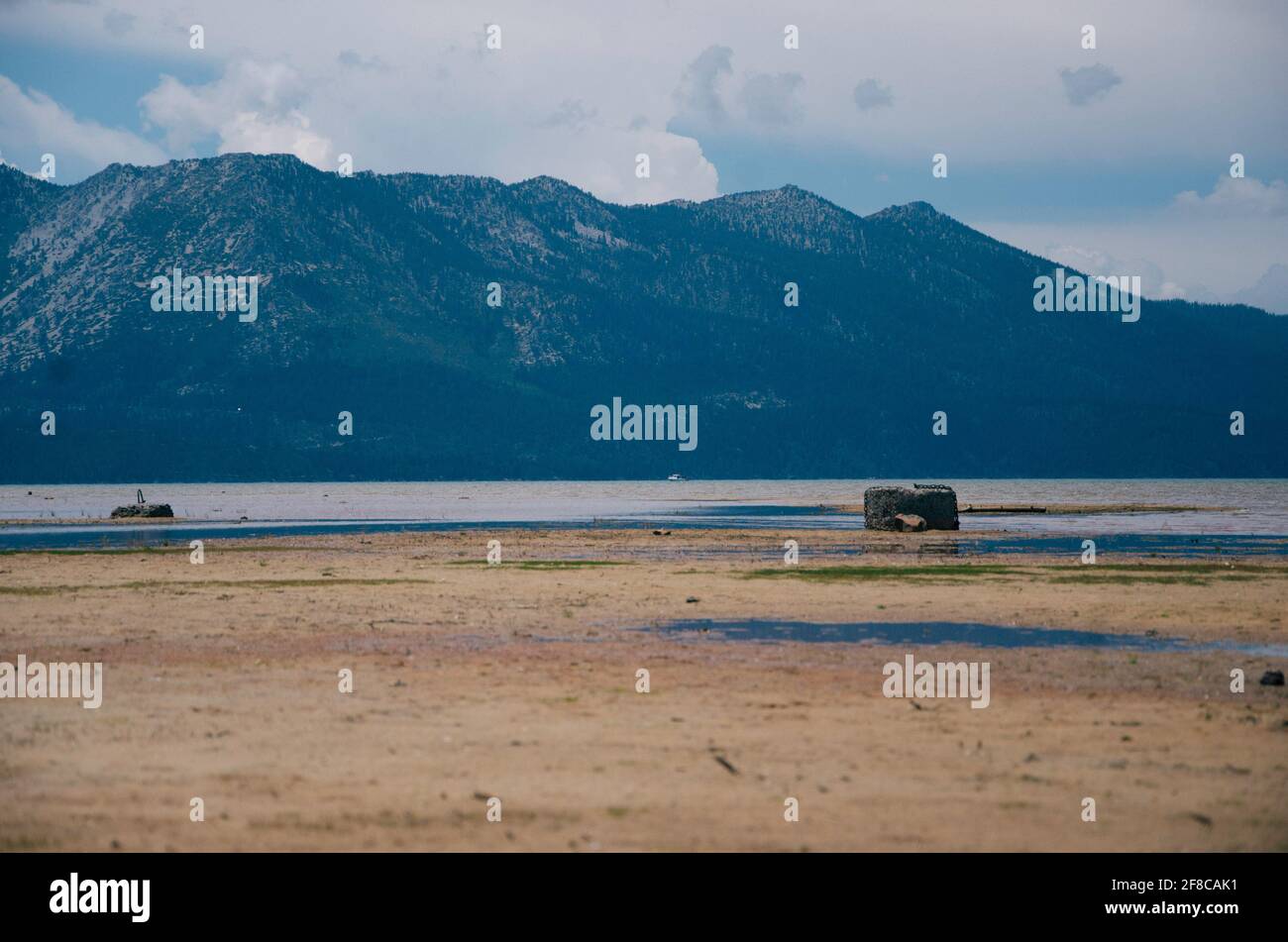 Lake Tahoe California Dried out Lake Stock Photo Alamy