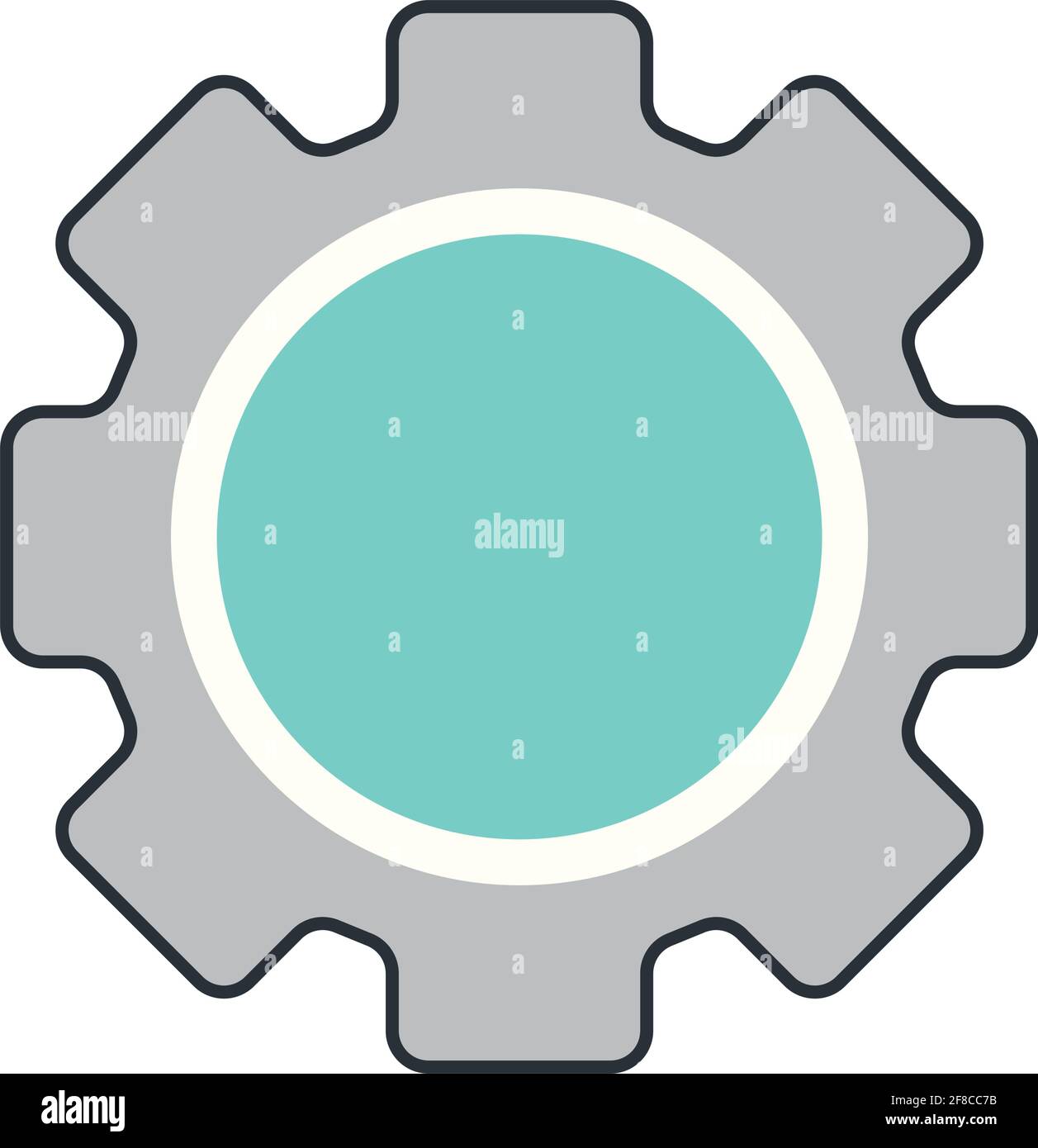 gray gear icon Stock Vector Image & Art Alamy