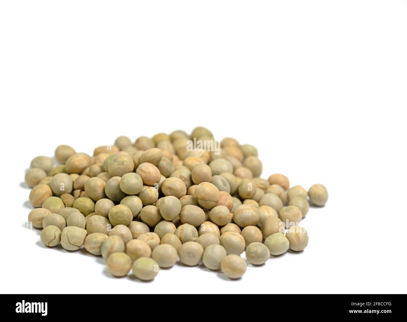 Dried peas against white background Stock Photo