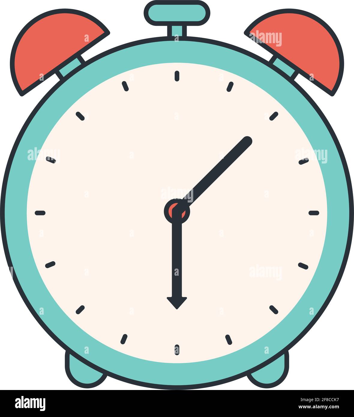 alarm clock isolated Stock Vector Image & Art - Alamy