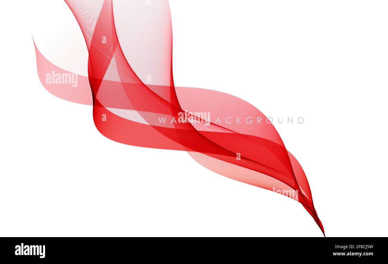 Vector abstract colorful flowing wave lines isolated on white ...
