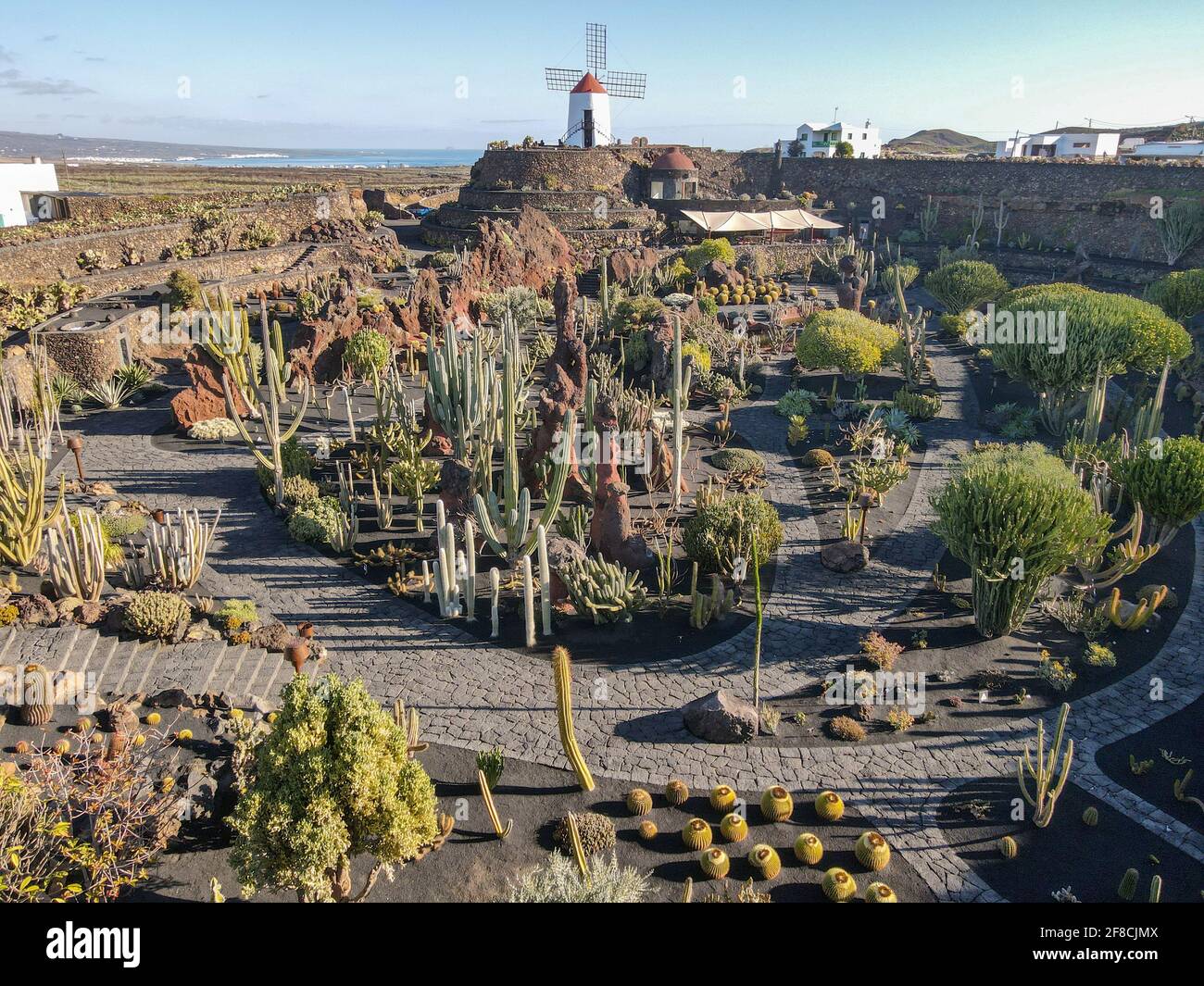 Museum of Jardin de cactus at Lanzarote on Canary island in Spain Stock  Photo - Alamy